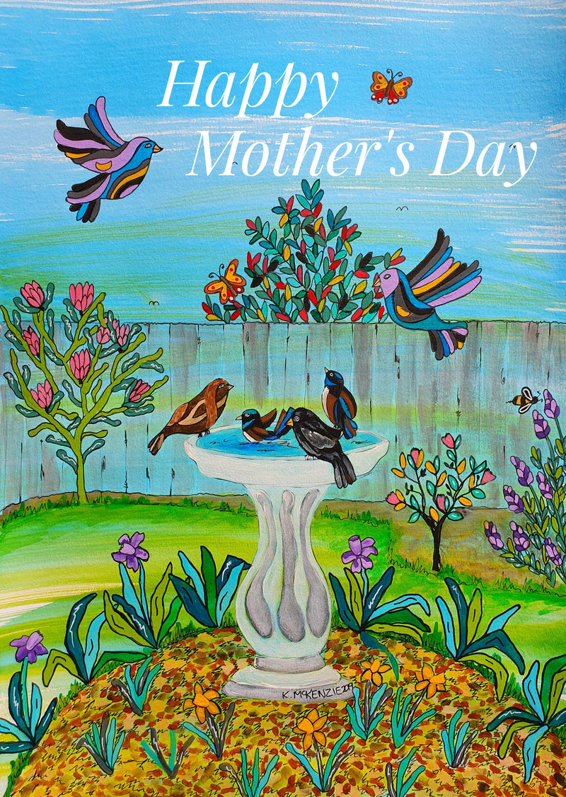 Happy Mother's Day (Portrait) Jigsaw Puzzle by Artist Karen McKenzie and Manufactured by QPuzzles in Queensland