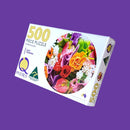 Just Flowers (Round) Jigsaw Puzzle by Artist QPuzzles and Manufactured by QPuzzles in Queensland