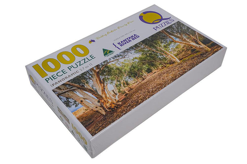 Kanyaka Creek Bed (Pano) Jigsaw Puzzle by Artist Jaime Dormer and Manufactured by QPuzzles in Queensland