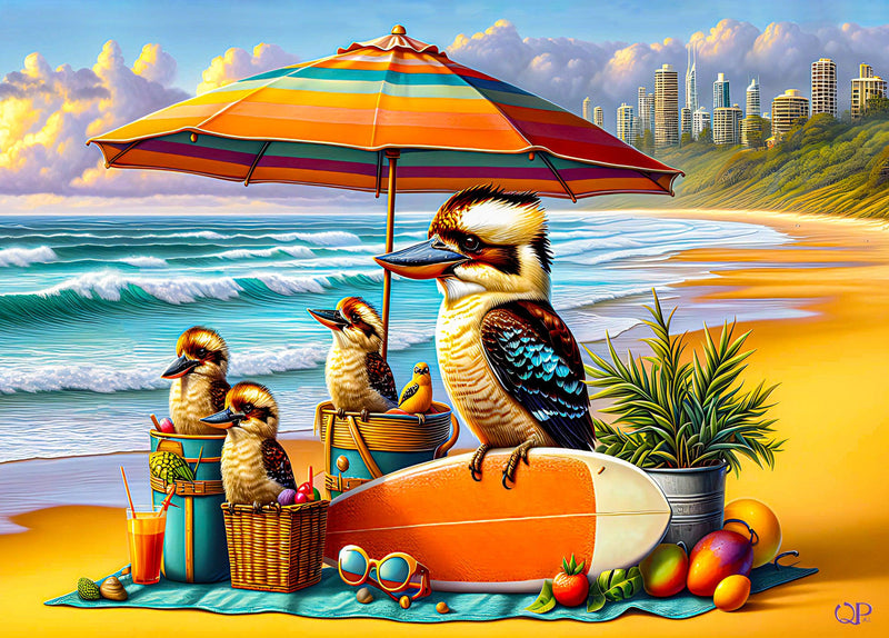 Kookaburras on Holidays (Landscape)