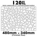 120XL Piece Landscape (7to5) Custom Jigsaw 480x340mm (Retail)