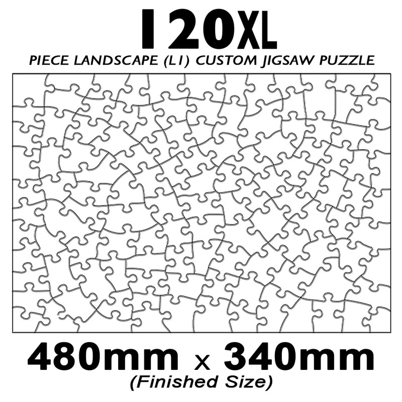 120XL Piece Landscape (7to5) Custom Jigsaw 480x340mm (Retail)