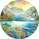 Land & Water Utopia (Round) QPuzzles