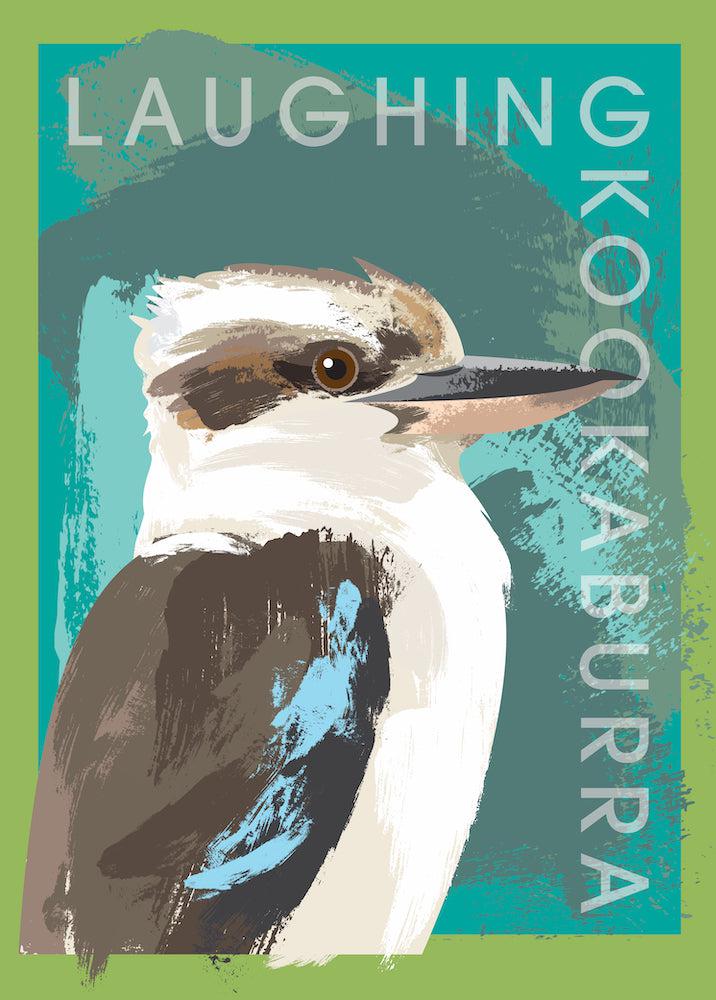 Laughing Kookaburra (Portrait) Jigsaw Puzzle by Artist Robert Mancini and Manufactured by QPuzzles in Queensland