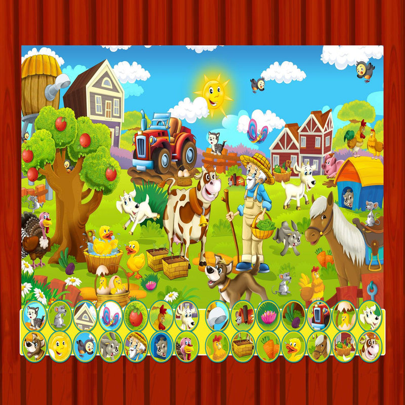 Life on the Farm (Square) Jigsaw Puzzle by Artist QPuzzles and Manufactured by QPuzzles in Queensland