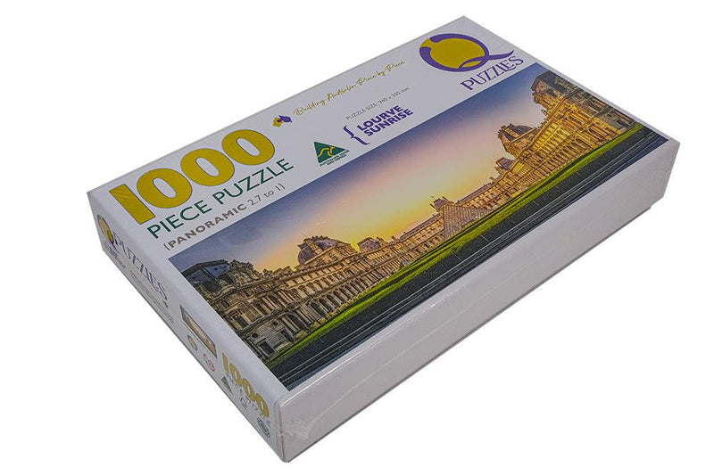 Louvre Sunrise (Pano) Jigsaw Puzzle by Artist Jaime Dormer and Manufactured by QPuzzles in Queensland