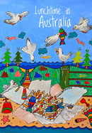 Lunchtime in Australia (Portrait) Jigsaw Puzzle by Artist Karen McKenzie and Manufactured by QPuzzles in Queensland