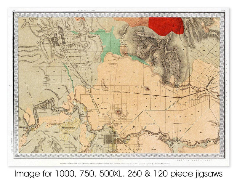 Macedon & Gisborne Geological Survey, circa 1868 (Landscape) Jigsaw Puzzle by Artist Craig Holloway and Manufactured by QPuzzles in Queensland
