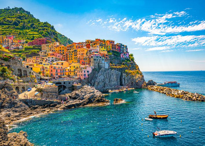 Manarola Summer (Landscape) Jigsaw Puzzle by Artist James Dormer and Manufactured by QPuzzles in Queensland