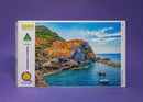 Manarola Summer (Landscape) Jigsaw Puzzle by Artist James Dormer and Manufactured by QPuzzles in Queensland