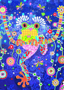 Mr Banjo Frog (Portrait) Jigsaw Puzzle by Artist Donna Sharam and Manufactured by QPuzzles in Queensland