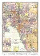 New Squared Map of Melbourne & Suburbs, circa 1920's