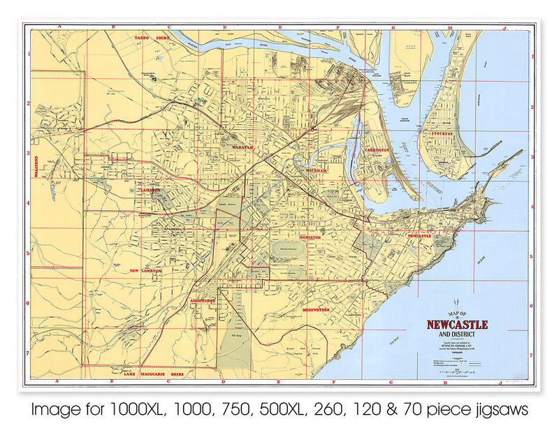 Newcastle & district, circa 1936