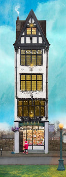 Olde Sweet Shop (Panorama) Jigsaw Puzzle by Artist Vanessa Macaulay and Manufactured by QPuzzles in Queensland