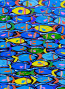 One Fish, Two Fish, Blue Fish Challenge (Portrait) Jigsaw Puzzle by Artist Karen McKenzie and Manufactured by QPuzzles in Queensland