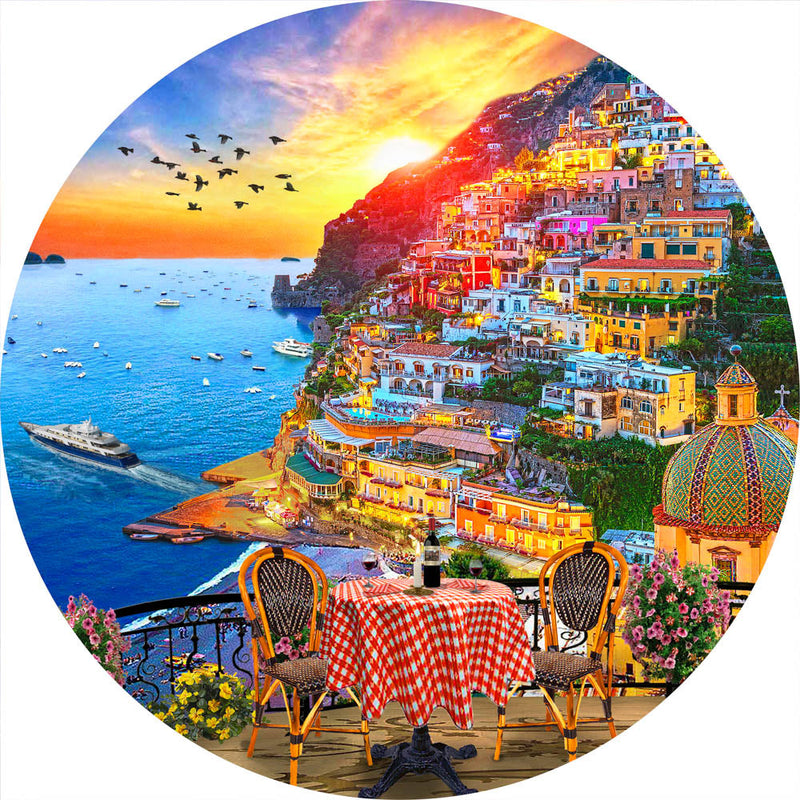 Positano Italy (Round) QPuzzles