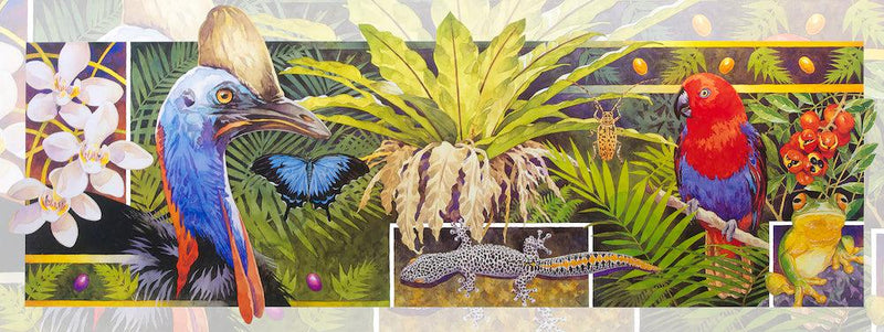 RAINFOREST (Pano) Jigsaw Puzzle by Artist Robert Mancini and Manufactured by QPuzzles in Queensland