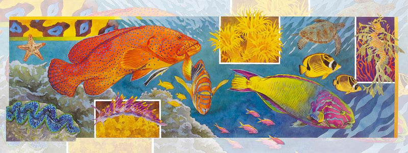 REEF (Pano) Jigsaw Puzzle by Artist Robert Mancini and Manufactured by QPuzzles in Queensland