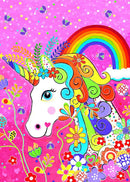 Rainbow Unicorn (Portrait) Jigsaw Puzzle by Artist Donna Sharam and Manufactured by QPuzzles in Queensland