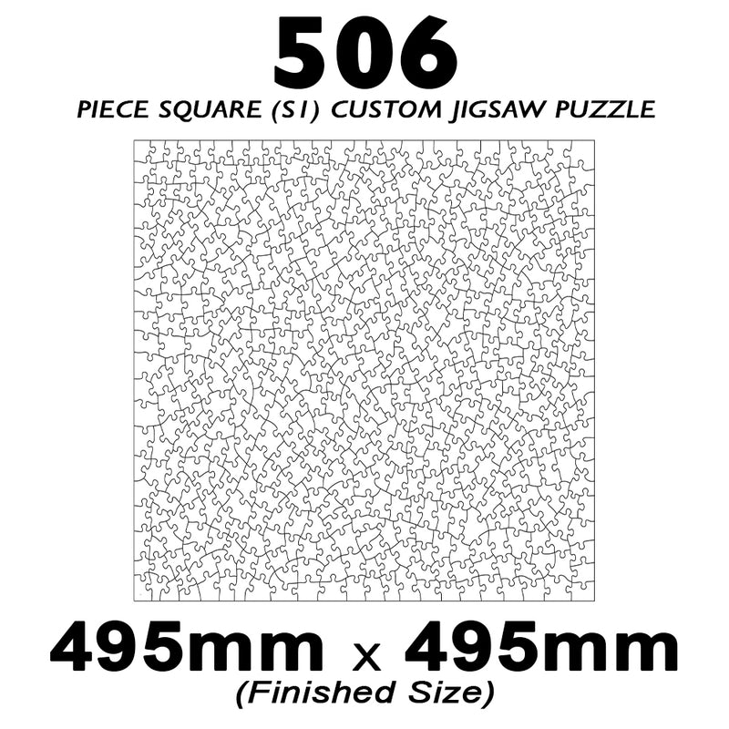 506 Piece Square (1to1) Custom Jigsaw 495x495mm (Retail)