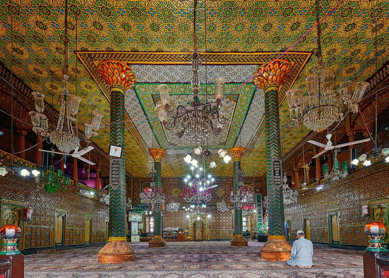 Shrinigar Mosque (Landscape) Jigsaw Puzzle by Artist Bruce Pottinger and Manufactured by QPuzzles in Queensland