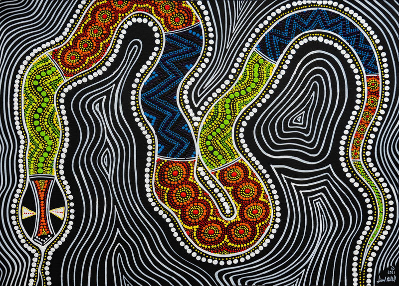 Snake (Landscape) Jigsaw Puzzle by Artist Lionel Phillips and Manufactured by QPuzzles in Queensland
