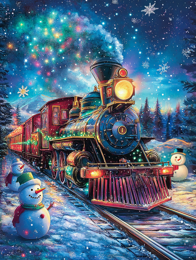 Snowman Express (Portrait)