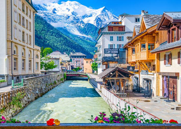 Summer In Chamonix (Landscape) Jigsaw Puzzle by Artist James Dormer and Manufactured by QPuzzles in Queensland