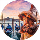 Sunrise on the Masquerade (Round) Jigsaw Puzzle by Artist Jaime Dormer and Manufactured by QPuzzles in Queensland