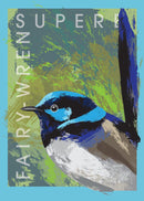 Superb Fairy-Wren (Portrait) Jigsaw Puzzle by Artist Robert Mancini and Manufactured by QPuzzles in Queensland