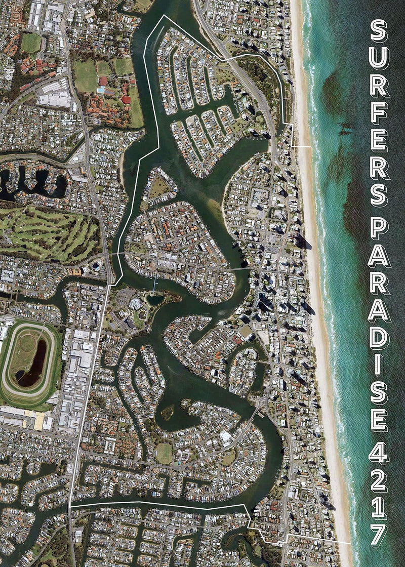 Surfers Paradise 4217 (Portrait) Jigsaw Puzzle by Artist Craig Holloway and Manufactured by QPuzzles in Queensland