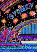 Sydney New Years Eve (Portrait) Jigsaw Puzzle by Artist Karen McKenzie and Manufactured by QPuzzles in Queensland
