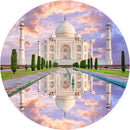 Taj Mahal (Round) Jigsaw Puzzle by Artist QPuzzles and Manufactured by QPuzzles in Queensland