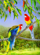 The Happy Couple (Portrait) Jigsaw Puzzle by Artist Frances McMahon and Manufactured by QPuzzles in Queensland