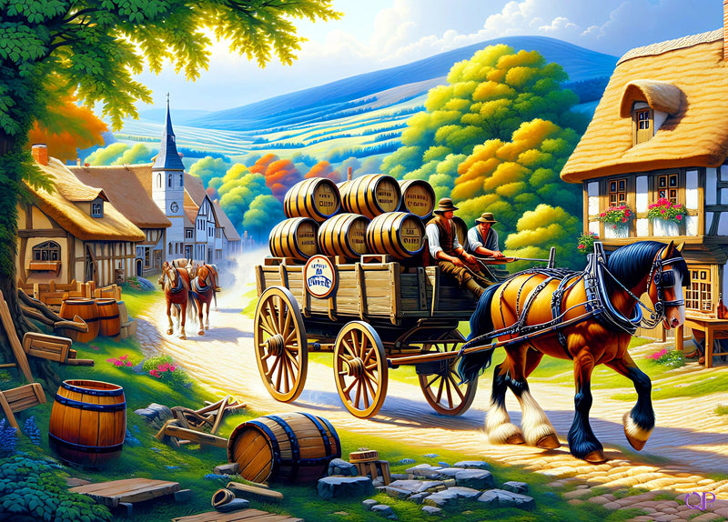 The Beer Wagon (Landscape)