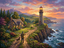 The Lighthouse and its Keeper (Landscape)