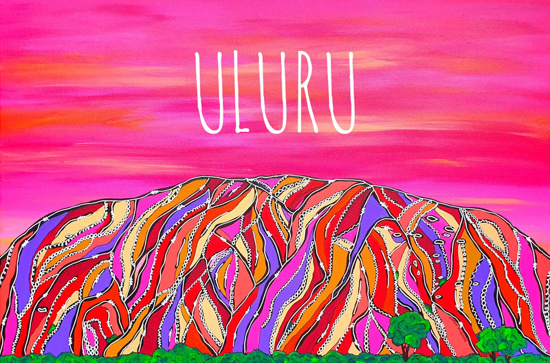 Uluru (Landscape) Jigsaw Puzzle by Artist Karen McKenzie and Manufactured by QPuzzles in Queensland