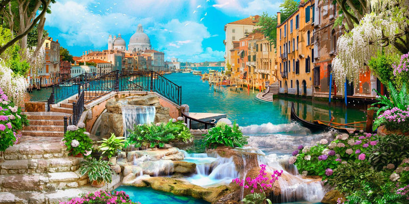 Venice Vista (Panorama) Jigsaw Puzzle by Artist QPuzzles and Manufactured by QPuzzles in Queensland