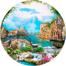 Venice Vista (Round) Jigsaw Puzzle by Artist QPuzzles and Manufactured by QPuzzles in Queensland
