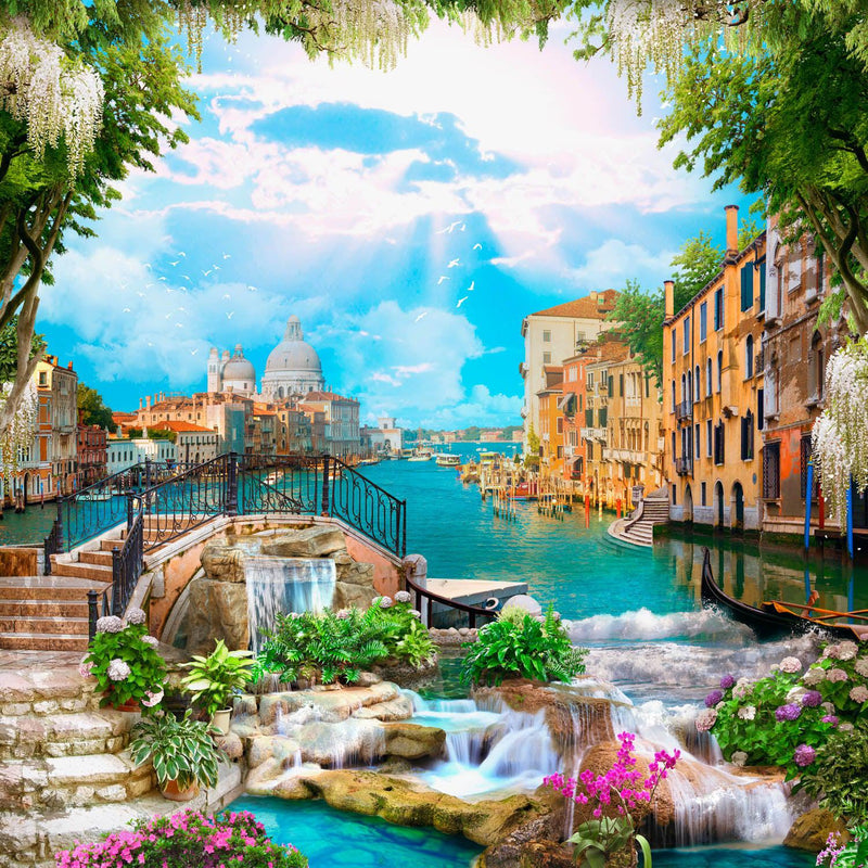 Venice Vista (Square) Jigsaw Puzzle by Artist QPuzzles and Manufactured by QPuzzles in Queensland