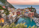 Vernazza Sunset (Landscape) Jigsaw Puzzle by Artist Jaime Dormer and Manufactured by QPuzzles in Queensland