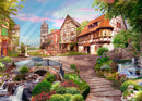 Village Walk (Landscape) Jigsaw Puzzle by Artist QPuzzles and Manufactured by QPuzzles in Queensland