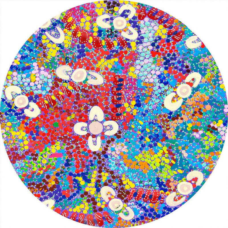 Wild Flowers (Round) Jigsaw Puzzle by Artist Polly Wilson and Manufactured by QPuzzles in Queensland