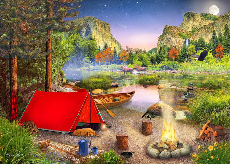 Wilderness Trip (Landscape) Jigsaw Puzzle by Artist MGL Licensing and Manufactured by QPuzzles in Queensland