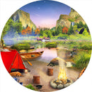 Wilderness Trip (Round) Jigsaw Puzzle by Artist MGL Licensing and Manufactured by QPuzzles in Queensland
