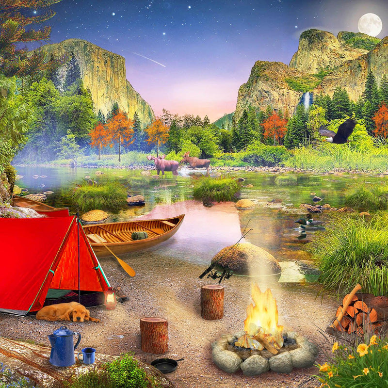 Wilderness Trip (Square) Jigsaw Puzzle by Artist MGL Licensing and Manufactured by QPuzzles in Queensland