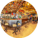 William Creek Hotel (Round) Jigsaw Puzzle by Artist Jaime Dormer and Manufactured by QPuzzles in Queensland