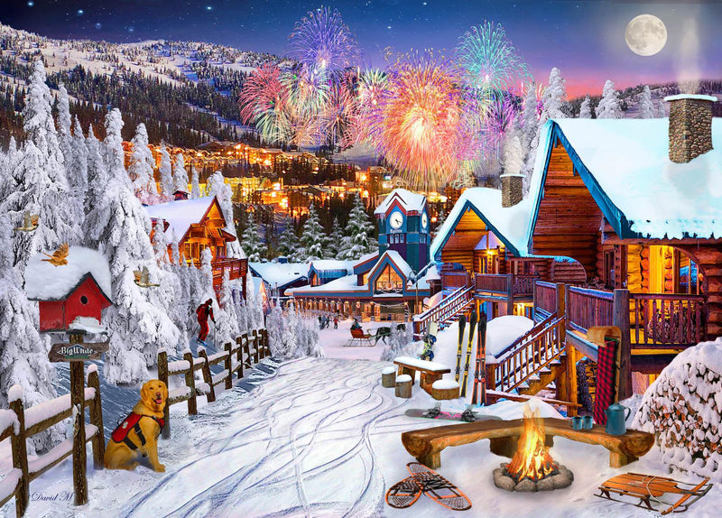Winter Playground (Landscape) Jigsaw Puzzle by Artist MGL Licensing and Manufactured by QPuzzles in Queensland