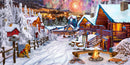 Winter Playground (Panorama) Jigsaw Puzzle by Artist MGL Licensing and Manufactured by QPuzzles in Queensland