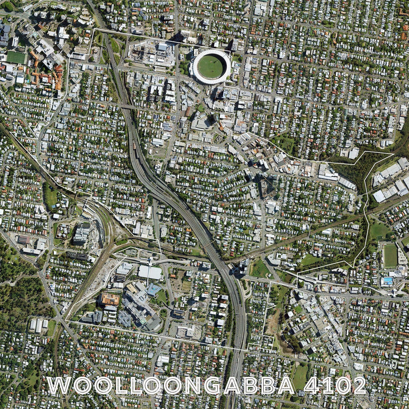 Woolloongabba 4102 (Square) Jigsaw Puzzle by Artist Craig Holloway and Manufactured by QPuzzles in Queensland